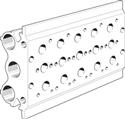 Festo PRS-3/8-5-B Manifold block