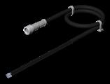 Euchner C-M08F08-08X014PU10,0-ES-106672 Connecting cable with plug connector M8, 8-pin, 10 m