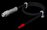 Euchner C-M08M04-04X025PV15,0-ES-088844 Connecting cable with plug connector M8, 4-pin, 15 m