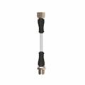Euchner C-M12F05-05X034PU05,0-M12M05-159358 Connecting cable with 2 plug connectors M12, 5-pin, 5 m, AIDA standard