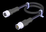 Euchner C-M12F05-05X034PV10,0-M12M05-100181 Connecting cable with 2 plug connectors M12, 5-pin, 10 m