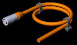 Euchner C-M12F08-08X025PV05,0-GA-077751 Connecting cable with plug connector M12, 8-pin, 5 m