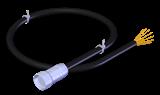 Euchner C-M27F26-PU10,0-MA-111999 Connecting cable with plug connector RC26, 26-pin, 10 m