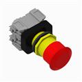 Allen Bradley 800HC-TFRXT6B 30mm Trigger Action E-Stop 800H PB