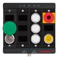 Euchner MCM-MLI-YM1L5L9L6-KA-172043 Expansion module MCM-MLI (1 mushroom pushbutton, 1 EMERGENCY STOP, 5 pushbuttons)