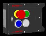 Euchner MGB-L1-ARA-AI9A1-M-117228 Locking module MGB-L1-ARA, (guard locking by spring force) with 3 pushbuttons, emergency stop