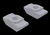Euchner MONTAGEMATERIAL 8-NUT BOSCH Installation material for CES-A-LSP- and CES-A-BSP