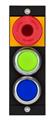Euchner MSM-1-P-CA-BPP-G8-165201 Submodule MSM-1-P (emergency stop illuminated, 2 illuminated pushbuttons)