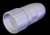 Euchner STECKVERBINDER 17POL RC-17P1N8A80CP Plug connector RC17 for connection to enabling switches, for example