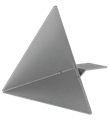 Pepperl+Fuchs MW-REF-M100 Radar corner reflector, triangular 1428 x 1245 x 1115 mm, with 2 mounting holes