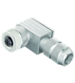 Pepperl+Fuchs V1-W-ABG-PG9 Female connector M12 angled A-coded 4-pin, for cable diameter 5 - 8 mm, shielded, field-attachable