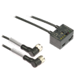 Pepperl+Fuchs VBA-2E1A-G10-ZAL/E2L-1M-2V1-W G10 ultra compact module, 2 inputs and 1 output