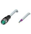 Pepperl+Fuchs V17-G-10M-PUR Female cordset single-ended M12 straight A-coded, 8-pin, PUR cable grey, shielded