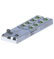 Pepperl+Fuchs ICRL-U-8M12-G60 Ethernet unmanaged IP67 switch with 8 M12 ports and extended temperature range