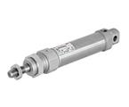 Norgren RM/28010/M/25 ISO roundline single acting cylinder, 10mm diameter, 25mm stroke