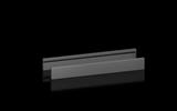 Rittal VX 8660.035 VX base/plinth trim panel, side, H: 100 mm, for D: 1000 mm, sheet steel
