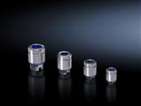 Rittal HD 2410.111 HD Cable gland, stainless steel 14305, size: M16x1,5, for cables Ø 5-10 mm, EMC version