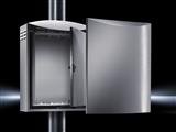 Rittal CS 9791.025 CS Wall-mounted enclosure, WHD: 420x560x210 mm, aluminum, with mounting plate, Enclosure-within-an-enclosure concept