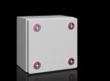 Rittal KX 1502.000 KX Terminal box, WHD: 200x200x120 mm, sheet steel, without mounting plate, with cover, without gland plate