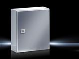 Rittal AE 1005.500 AE Compact enclosure, WHD: 300x380x210 mm, Stainless steel 14404, with mounting plate, single-door, with one cam lock