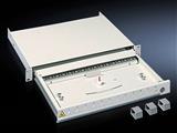 Rittal DK 7170.535 DK Fibre-optic splicing box, 1 U, For D: 363 mm, with telescopic pull-out, lockable
