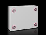 Rittal KX 1528.000 KX Terminal box, WHD: 200x150x80 mm, sheet steel, without mounting plate, with cover, without gland plate