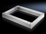 Rittal SO 2870.000 TP Base/plinth, complete, for one-piece console, WHD: 1200x100x400 mm, Stainless steel 14301