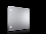 Rittal AX 1304.000 AX Compact enclosure, WHD: 600x600x210 mm, stainless steel 14404, with mounting plate, single-door, with one cam lock
