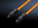 Rittal SZ 2500.450 SZ Connection cable, for through-wiring, 2-pole, 100-240 V, L: 1000 mm