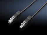 Rittal SZ 2500.440 SZ Connection cable, for through-wiring, 2-pole, 24 V DC, L: 1000 mm