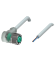 Pepperl+Fuchs V1-W-E2-20M-PUR Female cordset single-ended M12 angled A-coded, LED 3-pin, PUR cable grey