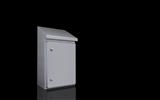 Rittal HD 1304.600 HD Compact enclosure, WxHxD: 310x430(H1)x549(H2)x210 mm, stainless steel, 14301, with mounting plate, with hinged door and silicone seal