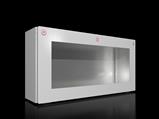 Rittal KX 1612.000 KX Bus enclosure, WHD: 600x300x155 mm, sheet steel, with solid base, with hinged cover and viewing window