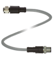 Pepperl+Fuchs V15L-G-10M-PUR-U-V15L-G Cordset M12 socket straight to M12 plug straight L-coded, 5-pin, PUR cable grey, UL approved