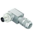 Pepperl+Fuchs V1SD-W-ABG-PG9 Male connector M12 angled D-coded 4-pin, for cable diameter 5 - 8 mm, shielded, field-attachable