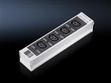 Rittal DK 7856.220 DK PSM Plus socket module, C13, 4-way, black, non-switchable, with thermal overcurrent protection