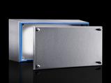 Rittal HD 1675.600 HD Terminal box, WHD: 400x200x120 mm, Stainless steel 14301, with cover and silicone seal