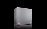 Rittal KX 1565.000 KX Terminal box, WHD: 200x200x120 mm, stainless steel 14301, without mounting plate, with cover, with quick-release fasteners