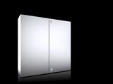 Rittal AX 1018.000 AX Compact enclosure, WHD: 1000x1000x300 mm, stainless steel 14301, with mounting plate, two-door, with two cam locks