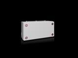 Rittal KX 1530.000 KX Terminal box, WHD: 300x150x120 mm, sheet steel, without mounting plate, with cover, with gland plate