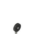 Pizzato VN A00KF-R26 Adjustable straight metal revolving lever with rubber roller, Ø 50 mm