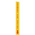 Pizzato VF AP-A1AGR01 Yellow adhesive in PC, rectangular 300x32 mm, red writing 