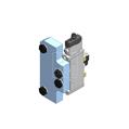 Dopag 1010788 Solenoid valve plate for plug 3 pole M8x1