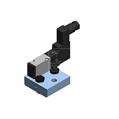 Dopag 1010841 Solenoid valve plate with industrial plug type CI