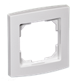 Alre JZ-090.100 alre frame “Berlin” for all flush-mounted devices with cover 55×55, pure white (RAL9010), gloss
