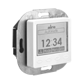 Alre KTRRUu257.456#07/V2 Room thermostat with timer, heating/cooling, flush-mounted, 24V AC/V DC, cover 50x50mm, pure white, gloss