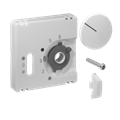 Alre JZ-038.100 Cover set for room thermostat RTBSU, 55×55, pure white (RAL9010), gloss