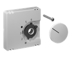 Alre JZ-001.100 Cover set for room thermostat RTBSU / FTR, 55×55, pure white (RAL9010), gloss