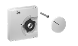 Alre JZ-008.120 Cover set for room thermostat for cooling ceilings KTRRU-052244, 55×55, traffic/studio white (RAL9016), gloss