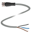 Pepperl+Fuchs V1-G-4M-PVC-Y292280 Female cordset, M12, 4-pin, PVC cable
